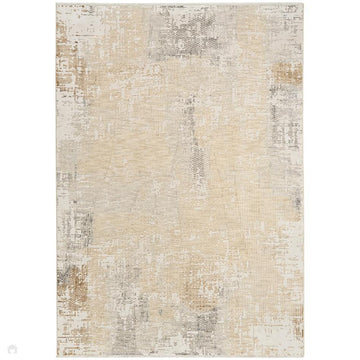 Calvin Klein CK078 Summit SUM05 Modern Abstract Distressed Soft-Touch Hi-Low Textured Polyester Low Profile Short Pile Natural/Ivory/Warm Sand/Greige/Soft Taupe/Muted Silver/Charcoal Rug-Calvin Klein-Rug Love - The Most Loved Rug Store